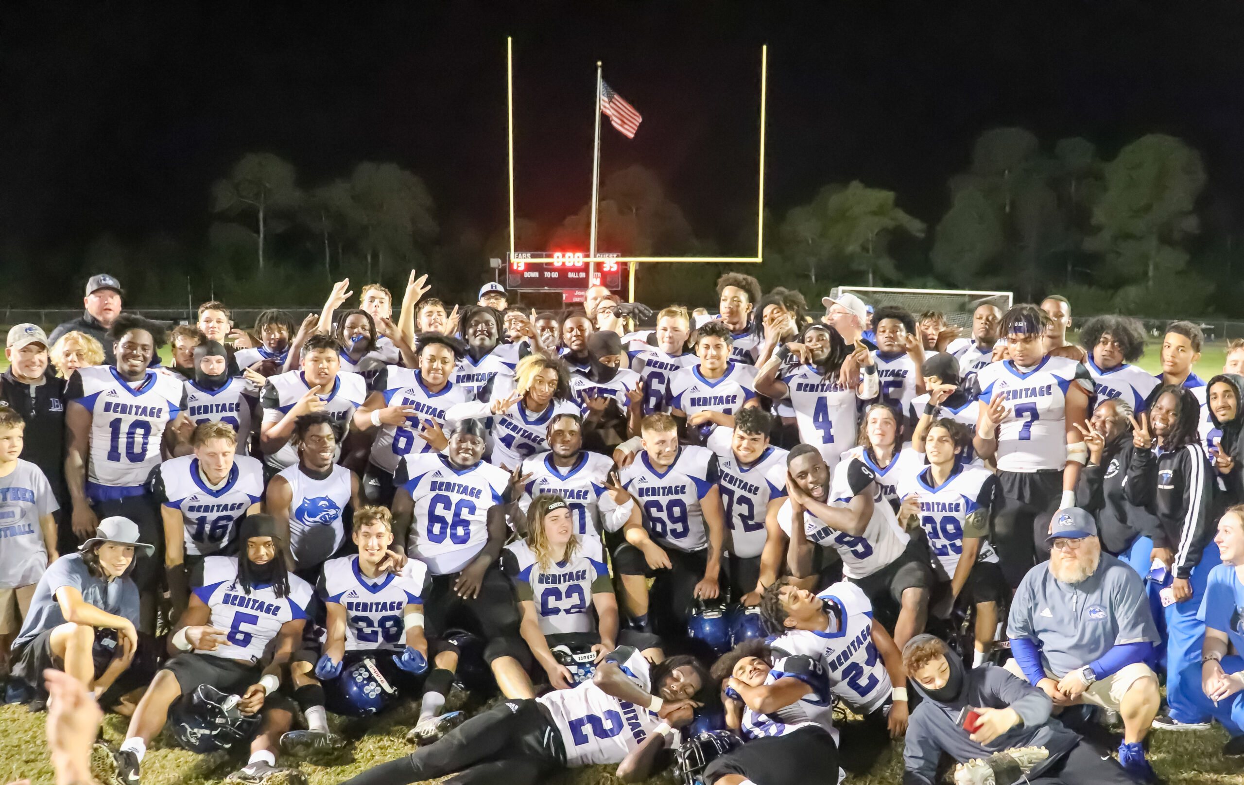 See clips from Heritage-Palm Bay football Tuesday night football